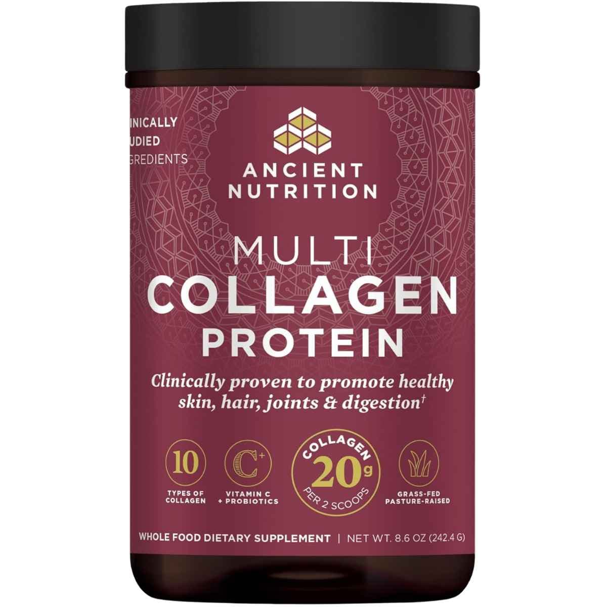 Ancient Nutrition Multi Collagen Protein 8.6 oz - vista frontal