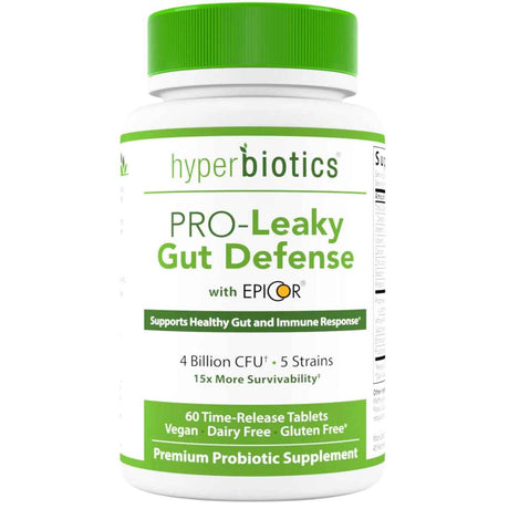 Hyperbiotics Epicor® Probiótico PRO Defensa Intestinal para Salud Digestiva e Inmunológica 4 Mil Millones CFU - 60 Tabletas de Liberación Prolongada - Haz Tu Pedido