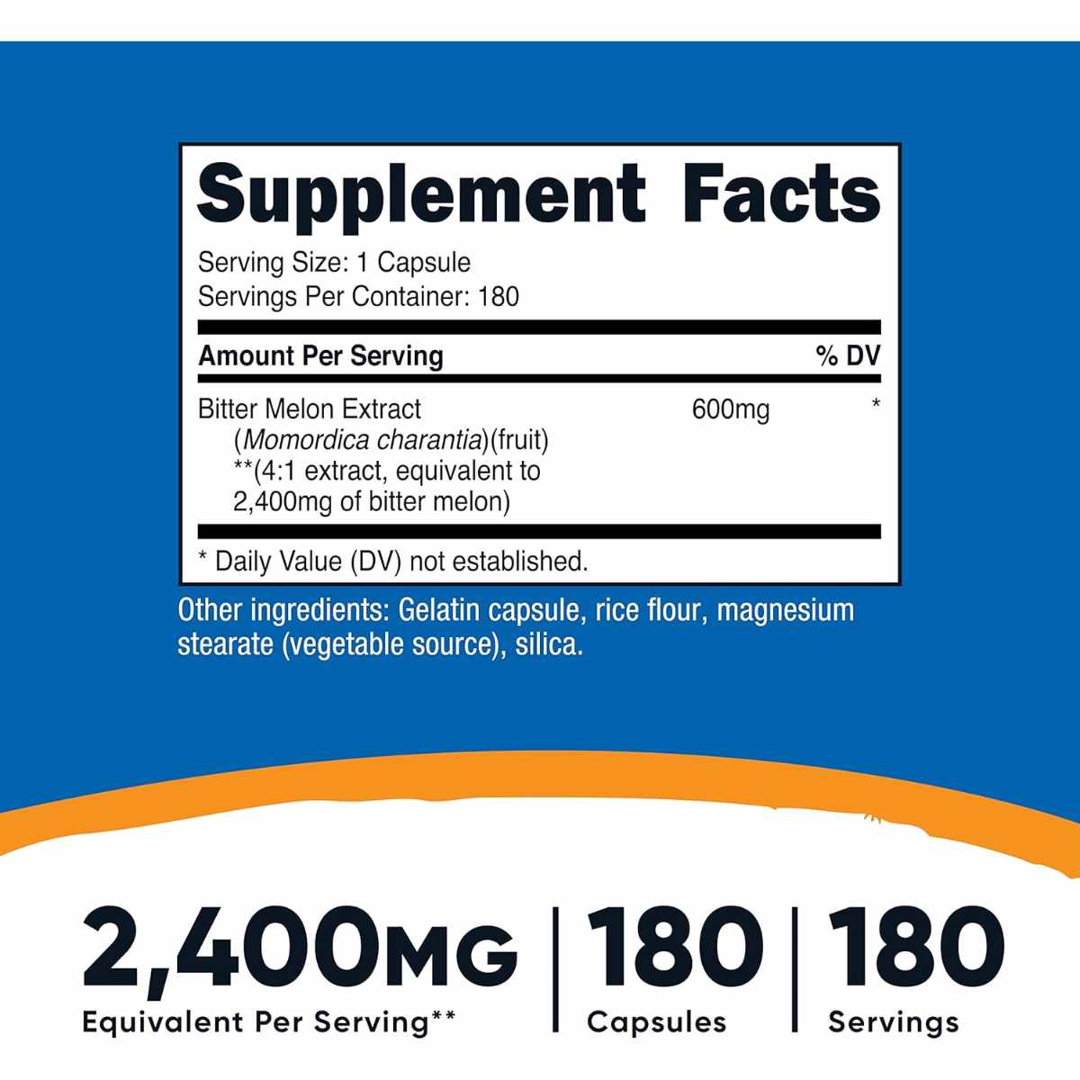Melón Amargo 600 mg - 180 Cápsulas - Haz Tu Pedido