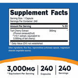 Extracto de Cereza Ácida - 3000 mg - 240 Cápsulas - Haz Tu Pedido