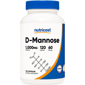 D-Manosa - 1000 mg - 120 Cápsulas - Haz Tu Pedido