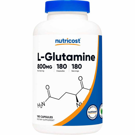 L-Glutamina - 800 mg - 180 Cápsulas - Haz Tu Pedido