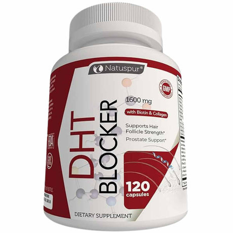 120 Cápsulas de Apoyo al Crecimiento del Cabello DHT: Fortalece tu melena desde adentro hacia afuera.