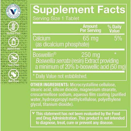The Vitamin Shoppe - Extracto de Boswellia Serrata (250 mg - 120 Tabletas)