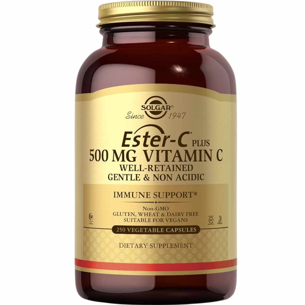 Solgar Ester-C® Plus 500 mg Vitamina C - 250 Cápsulas Vegetales - Haz Tu Pedido