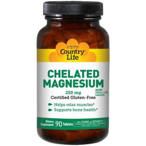 Country Life Magnesio Quelado 250 mg - 90 Tabletas - Haz Tu Pedido