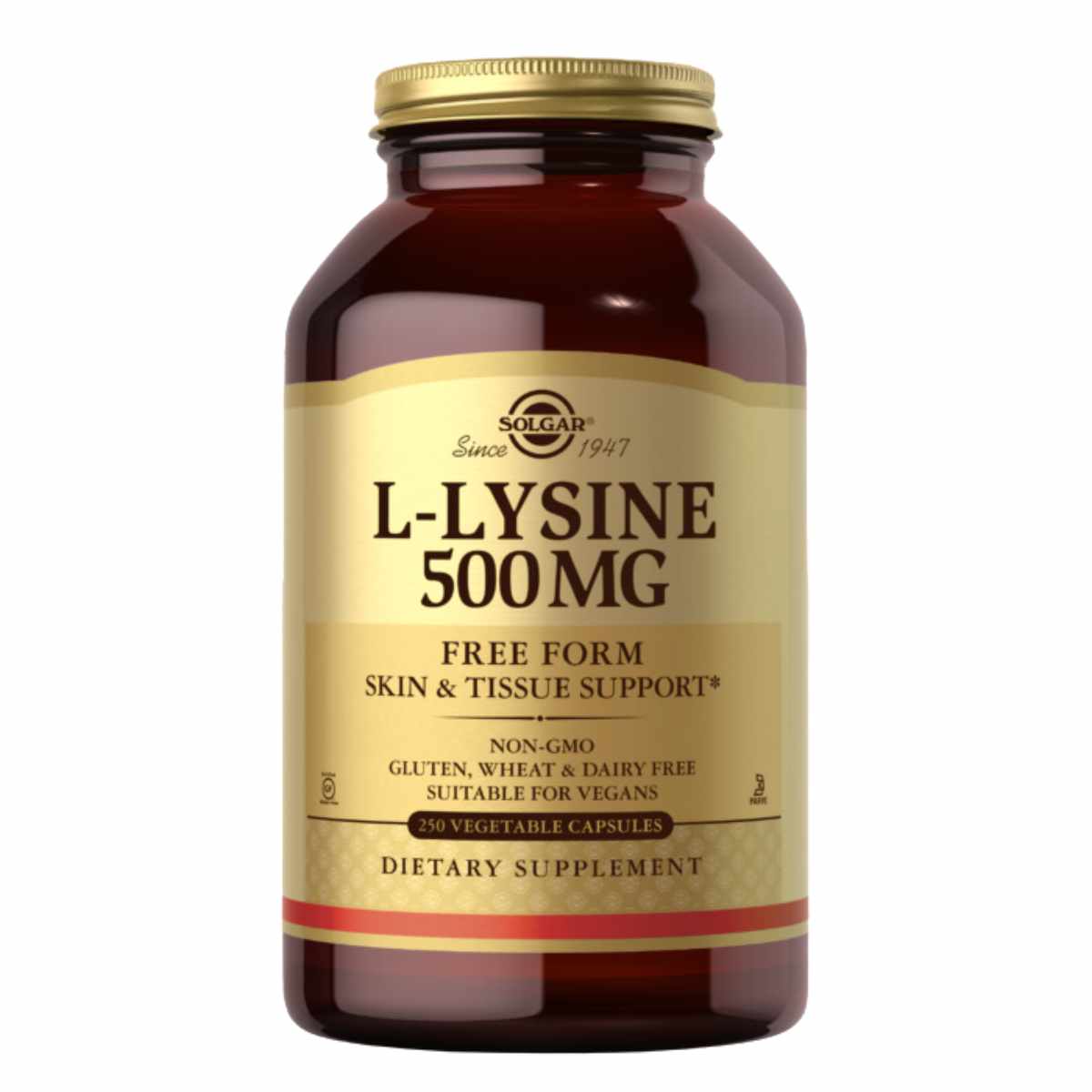 Solgar L-Lisina 500 mg - 250 Cápsulas Vegetales - Haz Tu Pedido
