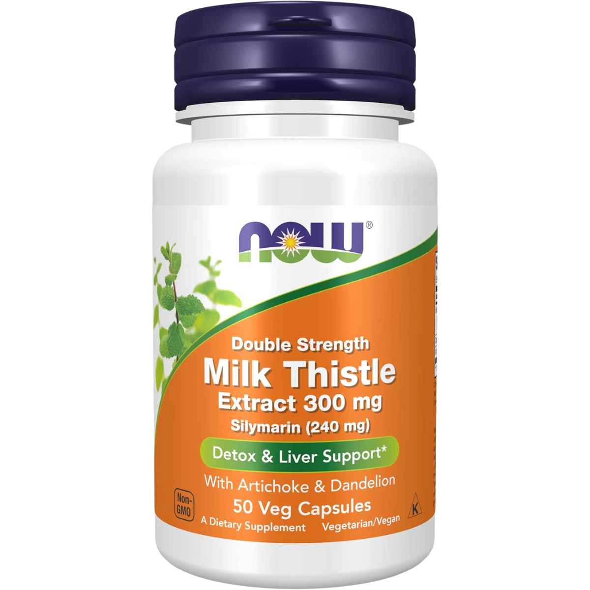NOW Foods Cardo Mariano Doble Fuerza Salud Del Hígado 300 mg - 50 Cápsulas Veganas - Haz Tu Pedido