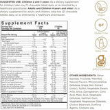 Solgar Multivitamínico y Mineral para Niños  - Sabor Bayas - 120  Tabletas Masticable - Tabla Nutricional - Haz Tu Pedido