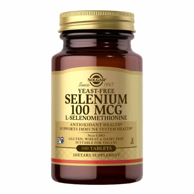 Solgar Selenio Sin Levadura 100 mcg - 100 Tabletas - Haz Tu Pedido
