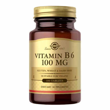 Solgar Vitamina B6  100 mg - 100 Tabletas - Haz Tu Pedido