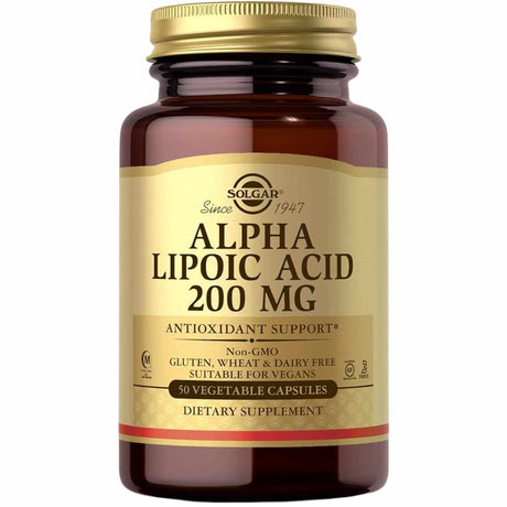 Solgar Ácido Alfa Lipoico 200 mg - 50  Cápsulas Vegetales - Haz Tu Pedido