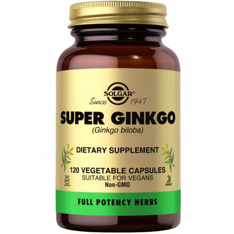 Solgar Ginkgo Biloba - 120  Cápsulas Vegetales - Haz Tu Pedido