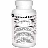 Source Naturals  Vitamina B-1 Tiamina 100 mg - 250  Tabletas - Tabla Nutricional - Haz Tu Pedido

