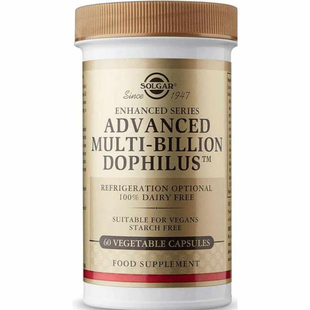 Solgar Probiotico Multi-Billones  5 Mil Millones - 60 Cápsulas Vegetales - Haz Tu Pedido