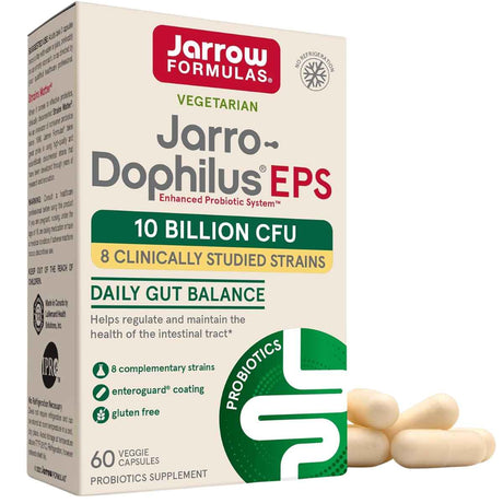 Jarrow Formulas Dophilus EPS Probióticos 10 Mil Millones CFU - 60 Cápsulas Vegetales - Haz Tu Pedido