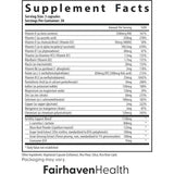 Fairhaven FertilAid for Men - 90 Cápsulas - Tabla Nutricional - Haz Tu Pedido
