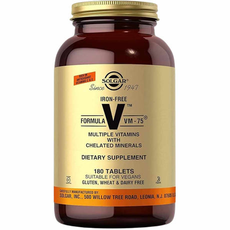 Solgar  Fórmula VM-75® Multivitamínico  - 180  Tabletas - Haz Tu Pedido