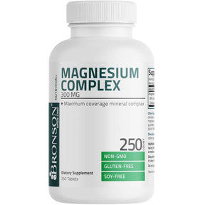 Bronson Complejo de Magnesio  300 mg - 250 Tabletas - Haz Tu Pedido