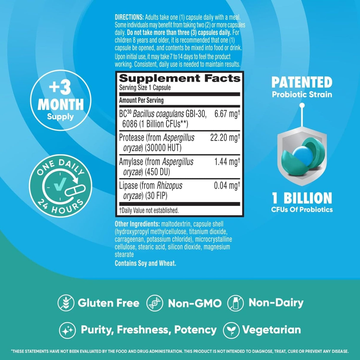 Schiff Digestive Advantage Probiotics - 96 Cápsulas - Haz Tu Pedido