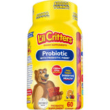 Lil Critters Probiótico Diario Para Niños - Sabor Cereza Bayas y Naranja - 60 Gomitas