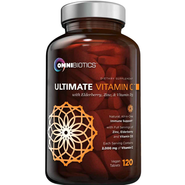 OmniBiotics Vitamina C 2000 mg - 120  Tabletas Veganas - Haz Tu Pedido