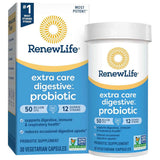 Renew Life Extra Care Digestive Probiotico 50 Mil Millones CFU - 30 Cápsulas Vegetarianas - Haz Tu Pedido