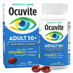 Bausch & Lomb Ocuvite Vitaminas para la Salud Ocular - 50 Mini Cápsulas Blandas - Haz Tu Pedido