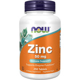 NOW Foods Zinc  50 mg - 250 Tabletas - Haz Tu Pedido