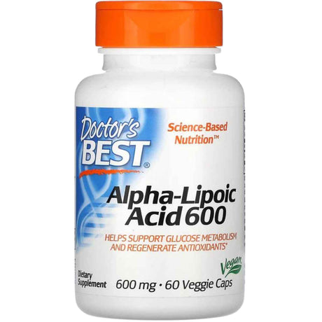 Doctor’s Best Ácido Alfa-Lipoico 600 mg - 60 Cápsulas Vegetales - Haz Tu Pedido