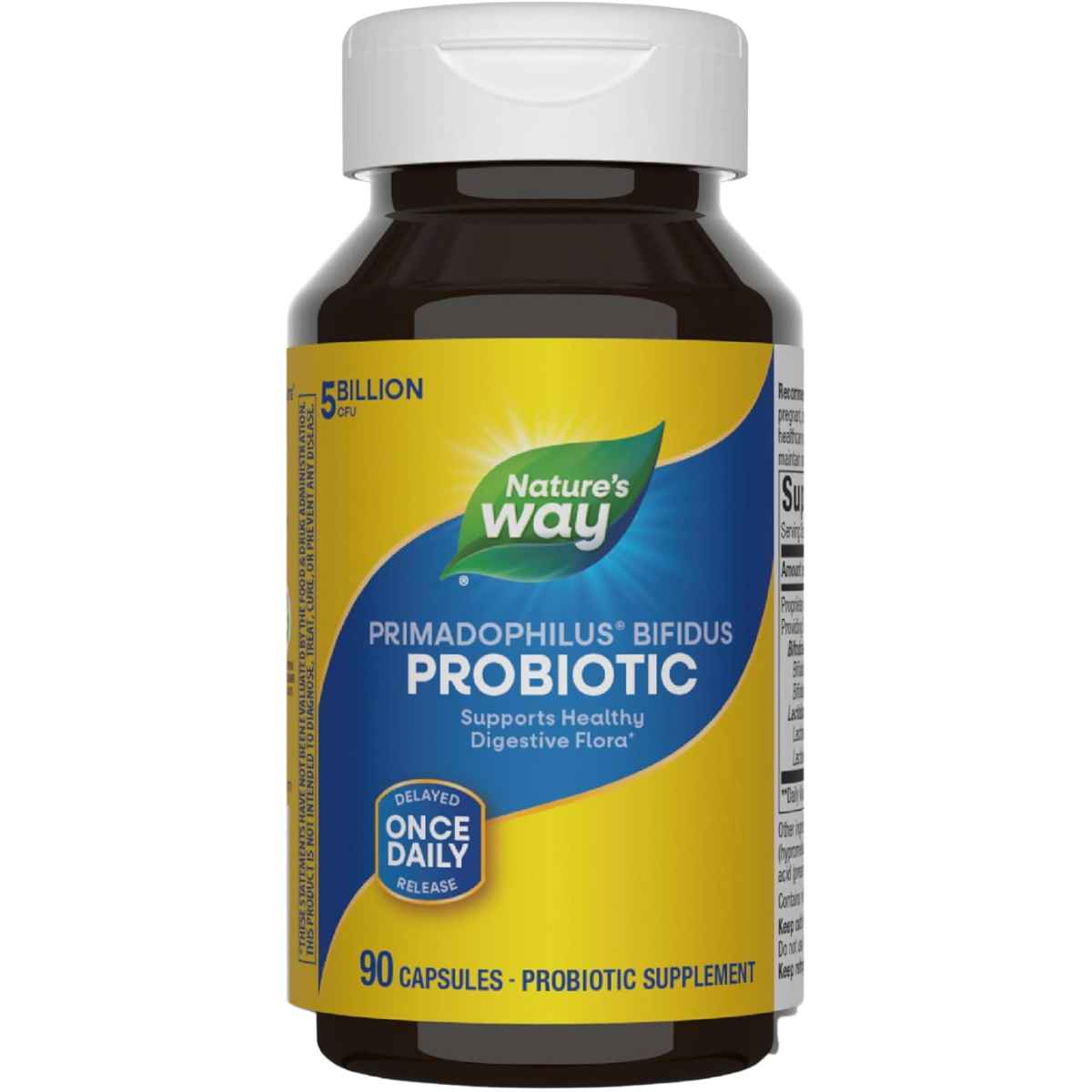 Natures Way Primadophilus® Probiótico Bifidus  Bienestar Digestivo 5 Mil Millones CFU - 90 Cápsulas - Haz Tu Pedido