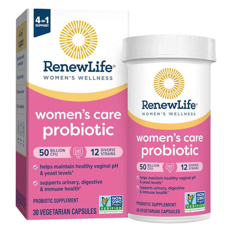 Renew Life Probiotico para Cuidado Digestivo Mujeres 50 Mil Millones CFU - 30 Cápsulas Vegetarianas - Haz Tu Pedido