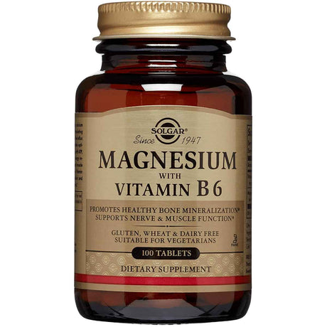 Solgar Magnesio con Vitamina B6 - 100 Tabletas - Haz Tu Pedido
