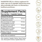 Solgar  Hierbas para Desintoxicación y Limpieza - 100  Cápsulas Blandas Vegetales - Tabla Nutricional - Haz Tu Pedido