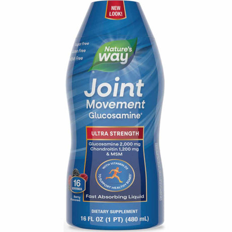 Natures Way Glucosamina Condroitina y MSM - Sabor Bayas - 480 ml - Haz Tu Pedido