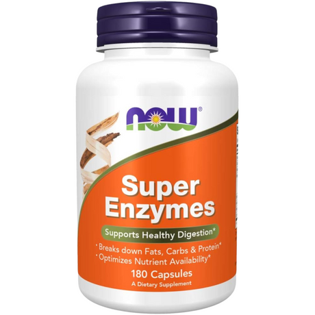 NOW Foods Enzimas Digestivas - 180 Cápsulas - Haz Tu Pedido