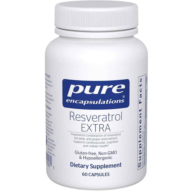 Pure Encapsulations  Resveratrol Extra  - Sabor Uva - 60  Cápsulas - Haz Tu Pedido