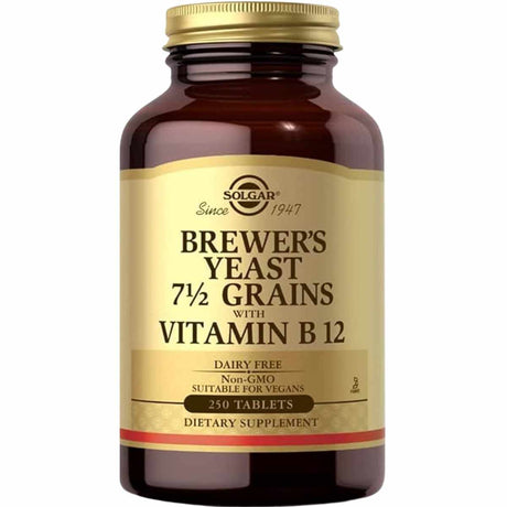 Solgar Levadura de Cerveza con Vitamina B12 - 250  Tabletas - Haz Tu Pedido