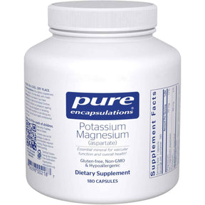 Pure Encapsulations Potasio Magnesio (Aspartato) - 180 Cápsulas - Haz Tu Pedido