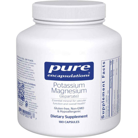 Pure Encapsulations Potasio Magnesio (Aspartato) - 180 Cápsulas - Haz Tu Pedido