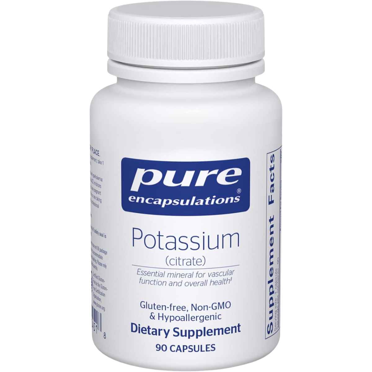 Pure Encapsulations Potasio (Citrato) - 90 Cápsulas - Haz Tu Pedido