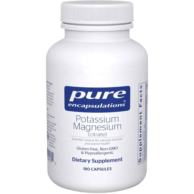 Pure Encapsulations Citrato de Potasio y Magnesio - 180 Cápsulas - Haz Tu Pedido