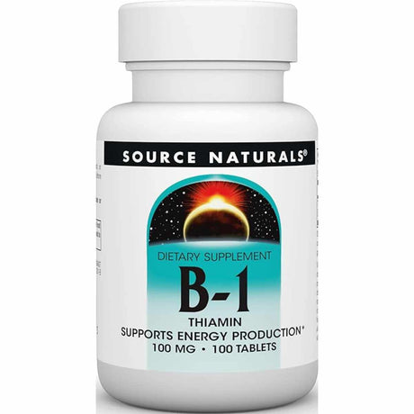 Source Naturals Vitamina B-1 Tiamina 100 mg - 100  Tabletas - Haz Tu Pedido
