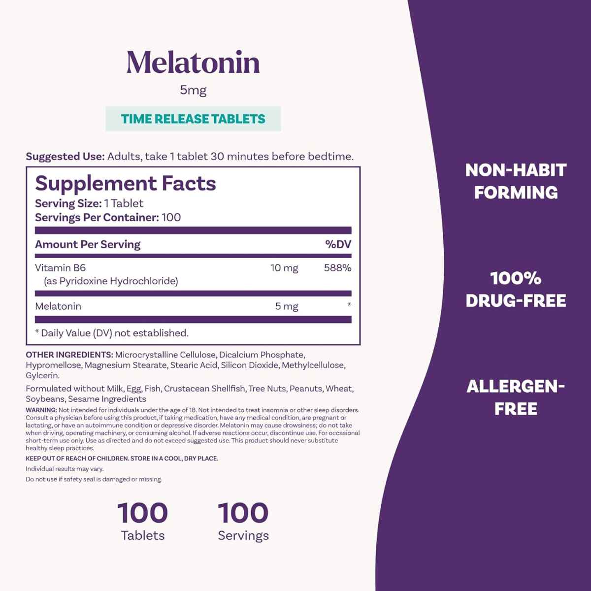 Natrol Melatonin 5 mg Time Release - 100 Tabletas - Haz Tu Pedido