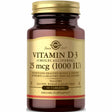 Solgar Vitamina D3 (Colecalciferol) 25 mcg 1000 IU - 90 Tabletas - Haz Tu Pedido