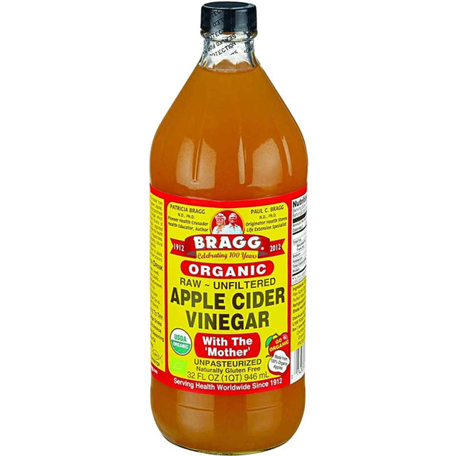 Bragg - Vinagre de Sidra de Manzana Orgánico (Con la Madre - 946 ml)