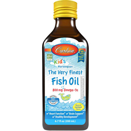 Carlson Aceite de Pescado para Niños 800 mg - Sabor Limón - 200 ml - Haz Tu Pedido
