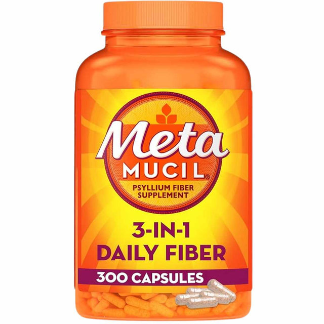 Metamucil Fibra de Psyllium - 300 Cápsulas - Haz Tu Pedido