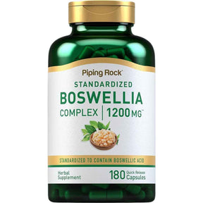 Piping Rock Extracto de Boswellia 1200 mg - 180  Cápsulas de Liberación Rápida - Haz Tu Pedido