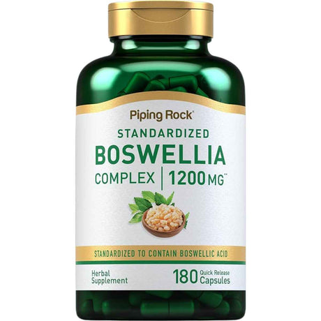 Piping Rock Extracto de Boswellia 1200 mg - 180  Cápsulas de Liberación Rápida - Haz Tu Pedido